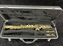 Bargain Price! Allora Gold Lacquer Bb Soprano Saxophone, Serial #1404052